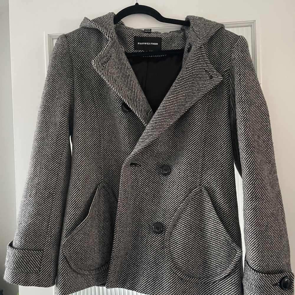 Double Breasted Gray Jacket - Picture 3 of 5